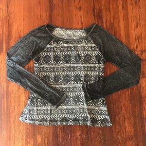 Aztec print Long Sleeve